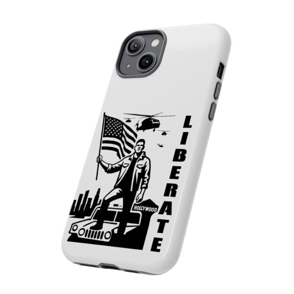 “Liberate” Glossy White Tough Phone Case – Bold Patriotic Design for iPhone, Samsung & Google - Image 57