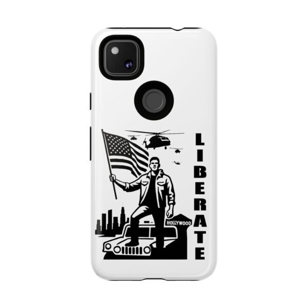 “Liberate” Glossy White Tough Phone Case – Bold Patriotic Design for iPhone, Samsung & Google - Image 31