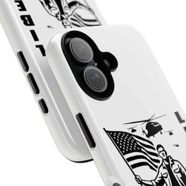 “Liberate” Glossy White Tough Phone Case – Bold Patriotic Design for iPhone, Samsung & Google - Image 117