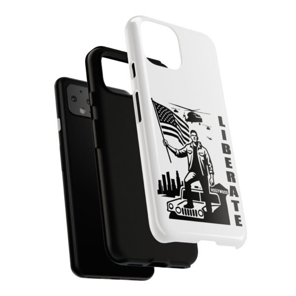 “Liberate” Glossy White Tough Phone Case – Bold Patriotic Design for iPhone, Samsung & Google - Image 161