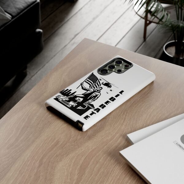 “Liberate” Glossy White Tough Phone Case – Bold Patriotic Design for iPhone, Samsung & Google - Image 75
