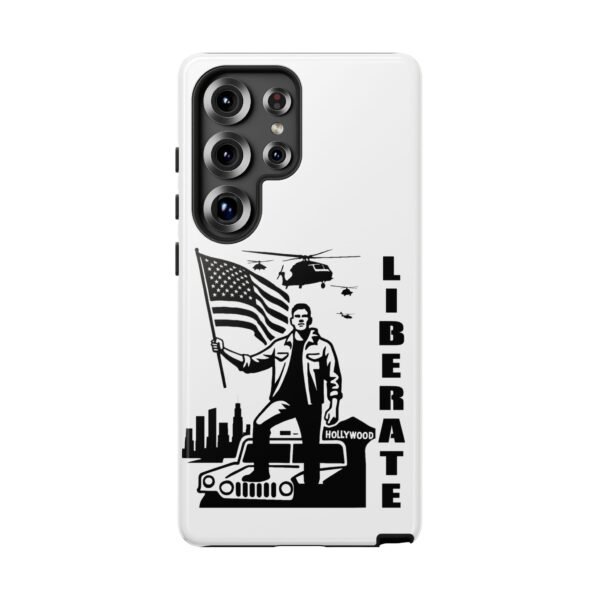 “Liberate” Glossy White Tough Phone Case – Bold Patriotic Design for iPhone, Samsung & Google - Image 185