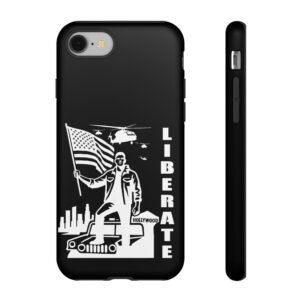 “Liberate” Tough Matte Black Phone Case – Revolutionary Protection for iPhone, Samsung, and Google