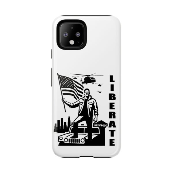 “Liberate” Glossy White Tough Phone Case – Bold Patriotic Design for iPhone, Samsung & Google - Image 159