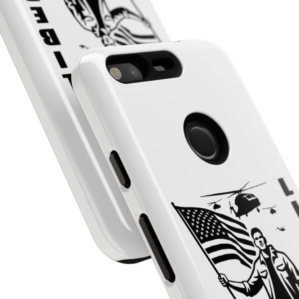 “Liberate” Glossy White Tough Phone Case – Bold Patriotic Design for iPhone, Samsung & Google - Image 172