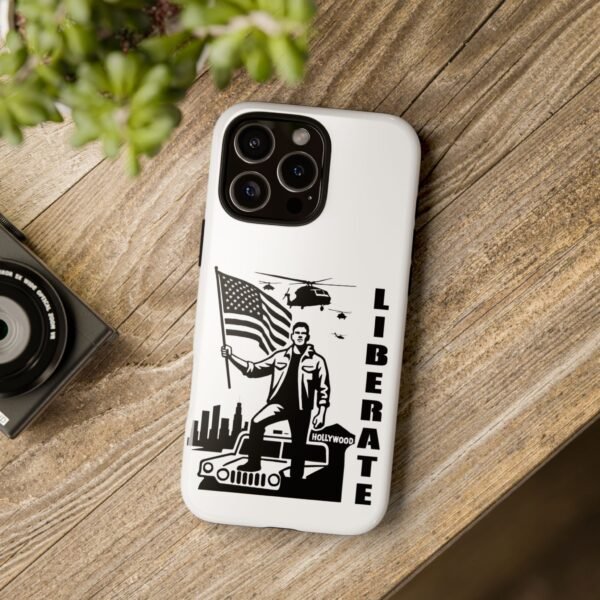 “Liberate” Glossy White Tough Phone Case – Bold Patriotic Design for iPhone, Samsung & Google - Image 131