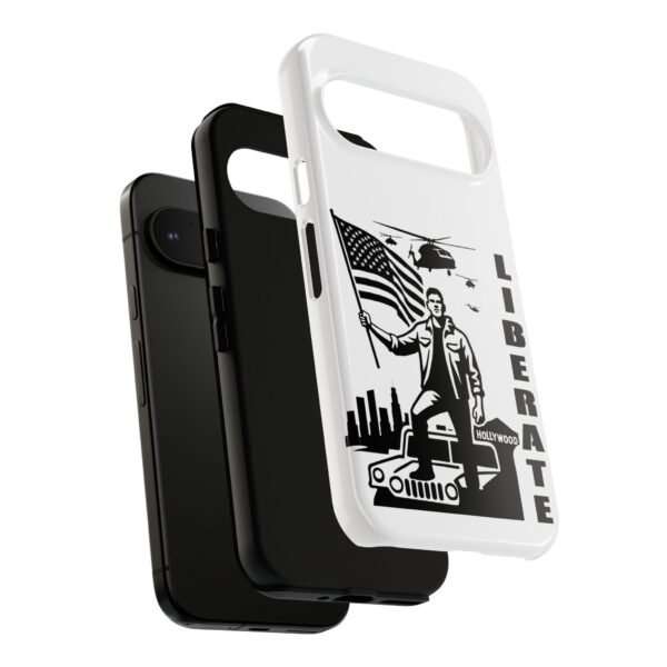 “Liberate” Glossy White Tough Phone Case – Bold Patriotic Design for iPhone, Samsung & Google - Image 137