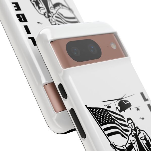 “Liberate” Glossy White Tough Phone Case – Bold Patriotic Design for iPhone, Samsung & Google - Image 113
