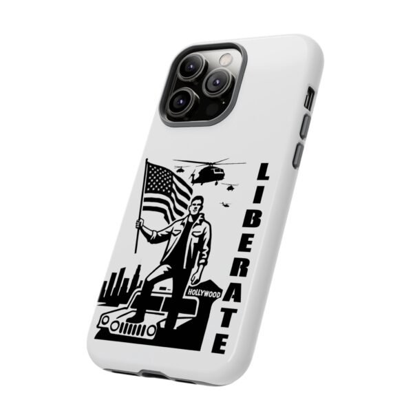 “Liberate” Glossy White Tough Phone Case – Bold Patriotic Design for iPhone, Samsung & Google - Image 61