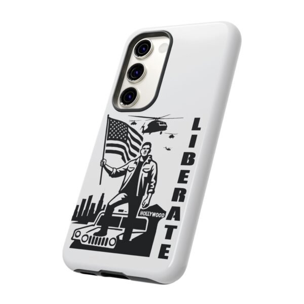 “Liberate” Glossy White Tough Phone Case – Bold Patriotic Design for iPhone, Samsung & Google - Image 65