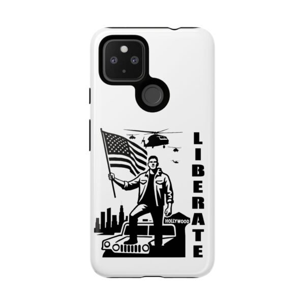 “Liberate” Glossy White Tough Phone Case – Bold Patriotic Design for iPhone, Samsung & Google - Image 168