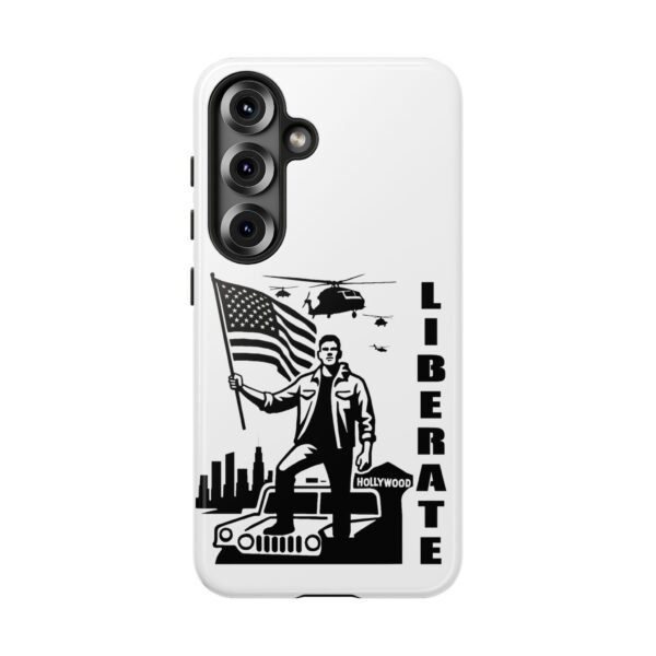 “Liberate” Glossy White Tough Phone Case – Bold Patriotic Design for iPhone, Samsung & Google - Image 177