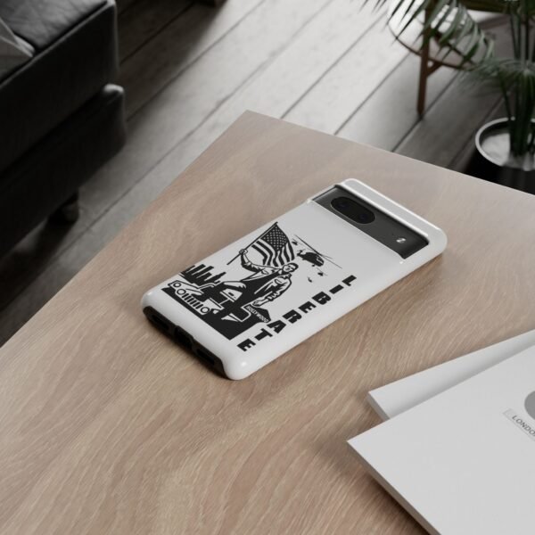 “Liberate” Glossy White Tough Phone Case – Bold Patriotic Design for iPhone, Samsung & Google - Image 79
