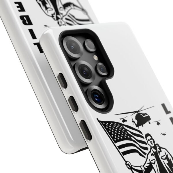 “Liberate” Glossy White Tough Phone Case – Bold Patriotic Design for iPhone, Samsung & Google - Image 186