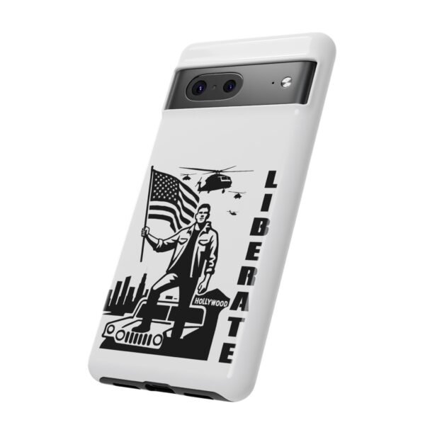 “Liberate” Glossy White Tough Phone Case – Bold Patriotic Design for iPhone, Samsung & Google - Image 77