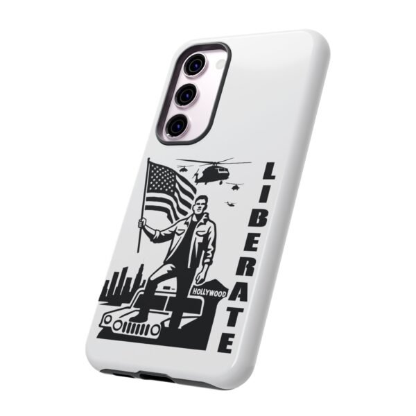 “Liberate” Glossy White Tough Phone Case – Bold Patriotic Design for iPhone, Samsung & Google - Image 69