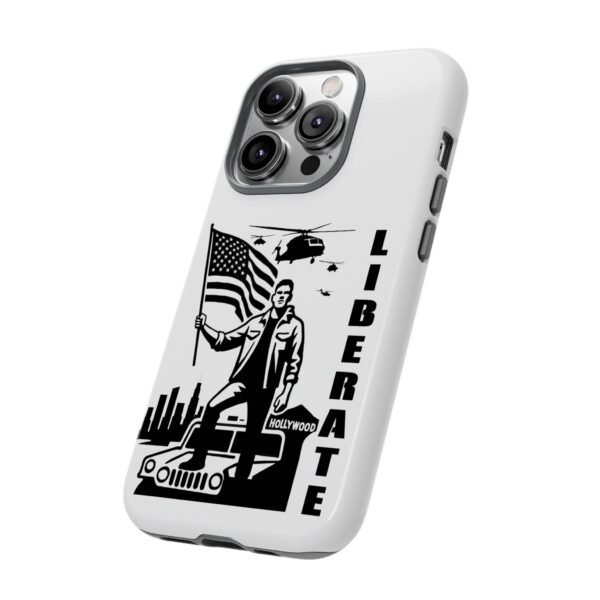 “Liberate” Glossy White Tough Phone Case – Bold Patriotic Design for iPhone, Samsung & Google - Image 53