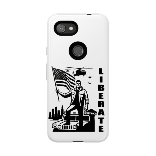 “Liberate” Glossy White Tough Phone Case – Bold Patriotic Design for iPhone, Samsung & Google - Image 153