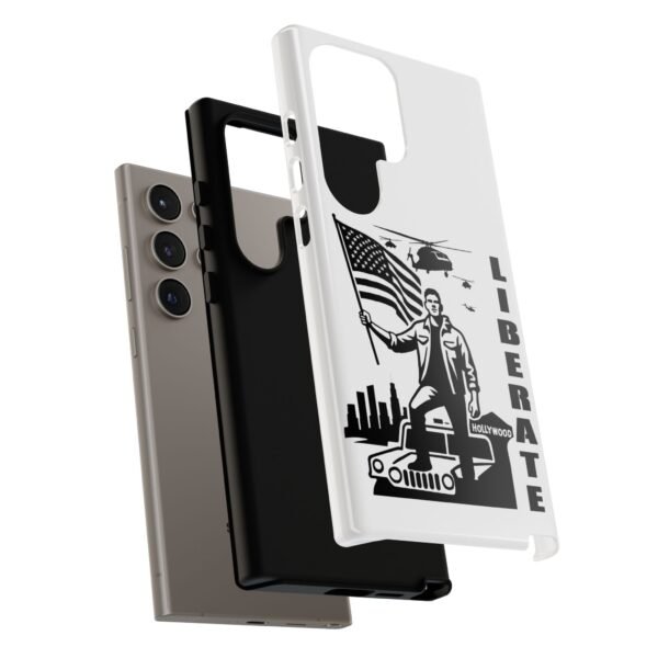 “Liberate” Glossy White Tough Phone Case – Bold Patriotic Design for iPhone, Samsung & Google - Image 107