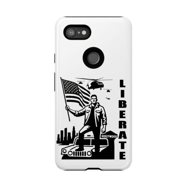 “Liberate” Glossy White Tough Phone Case – Bold Patriotic Design for iPhone, Samsung & Google - Image 150