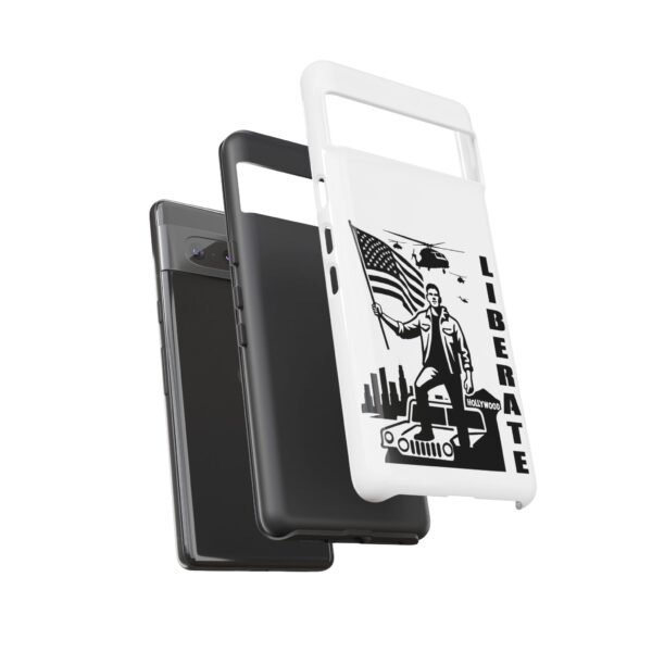 “Liberate” Glossy White Tough Phone Case – Bold Patriotic Design for iPhone, Samsung & Google - Image 78
