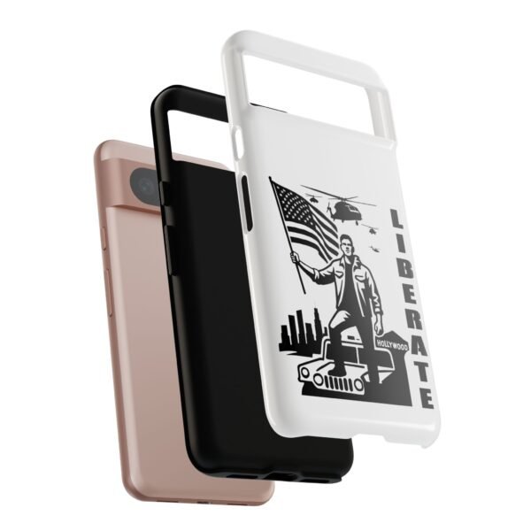 “Liberate” Glossy White Tough Phone Case – Bold Patriotic Design for iPhone, Samsung & Google - Image 115