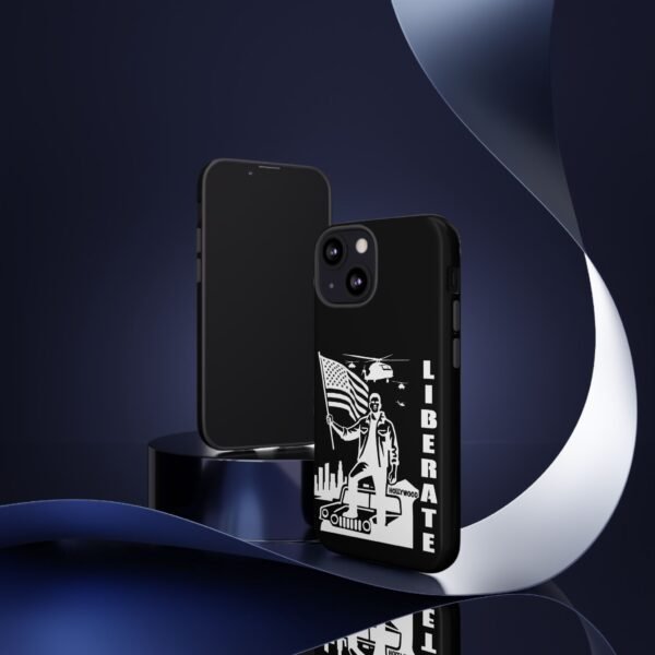 “Liberate” Tough Glossy Black Phone Case – Revolutionary Protection for iPhone, Samsung, and Google - Image 23