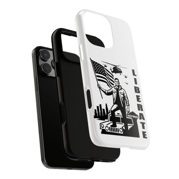 “Liberate” Glossy White Tough Phone Case – Bold Patriotic Design for iPhone, Samsung & Google - Image 130