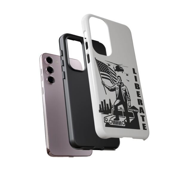 “Liberate” Glossy White Tough Phone Case – Bold Patriotic Design for iPhone, Samsung & Google - Image 70