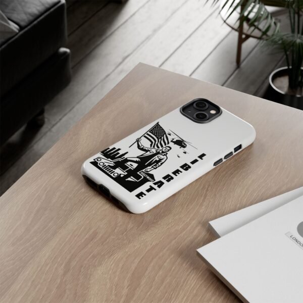 “Liberate” Glossy White Tough Phone Case – Bold Patriotic Design for iPhone, Samsung & Google - Image 59
