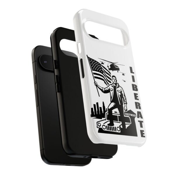 “Liberate” Glossy White Tough Phone Case – Bold Patriotic Design for iPhone, Samsung & Google - Image 134