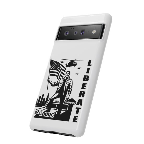“Liberate” Glossy White Tough Phone Case – Bold Patriotic Design for iPhone, Samsung & Google - Image 81