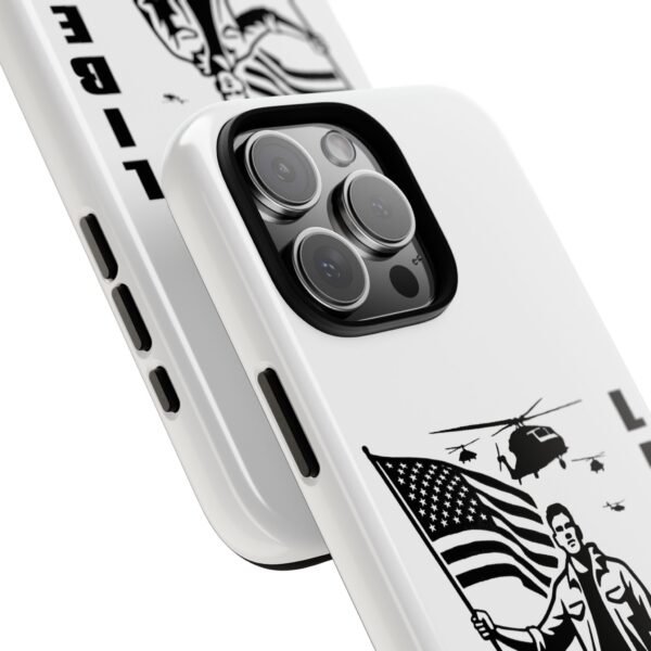“Liberate” Glossy White Tough Phone Case – Bold Patriotic Design for iPhone, Samsung & Google - Image 129