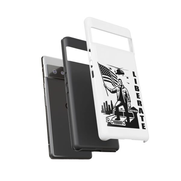 “Liberate” Glossy White Tough Phone Case – Bold Patriotic Design for iPhone, Samsung & Google - Image 82