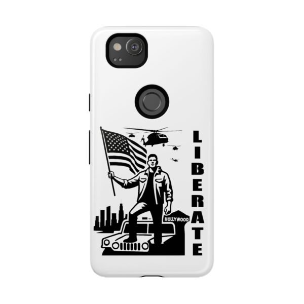 “Liberate” Glossy White Tough Phone Case – Bold Patriotic Design for iPhone, Samsung & Google - Image 141