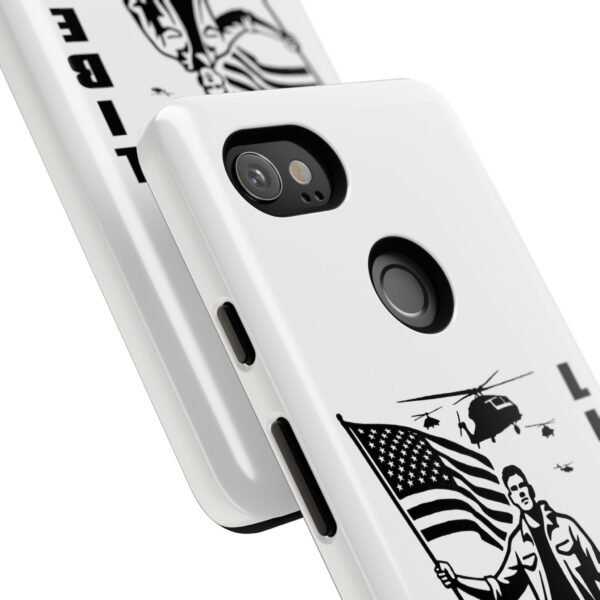 “Liberate” Glossy White Tough Phone Case – Bold Patriotic Design for iPhone, Samsung & Google - Image 145