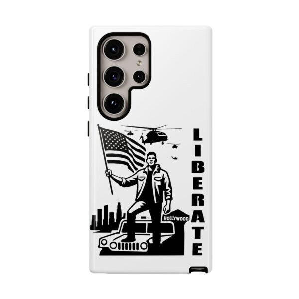 “Liberate” Glossy White Tough Phone Case – Bold Patriotic Design for iPhone, Samsung & Google - Image 104