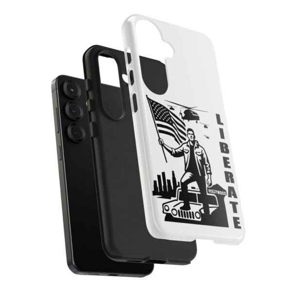“Liberate” Glossy White Tough Phone Case – Bold Patriotic Design for iPhone, Samsung & Google - Image 180
