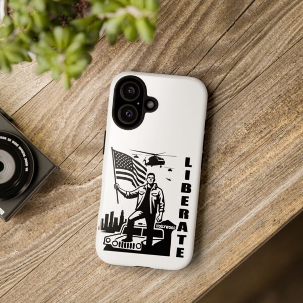 “Liberate” Glossy White Tough Phone Case – Bold Patriotic Design for iPhone, Samsung & Google - Image 119