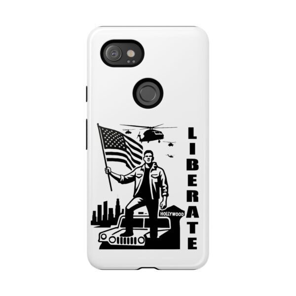 “Liberate” Glossy White Tough Phone Case – Bold Patriotic Design for iPhone, Samsung & Google - Image 144