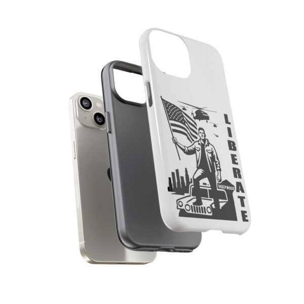 “Liberate” Glossy White Tough Phone Case – Bold Patriotic Design for iPhone, Samsung & Google - Image 50