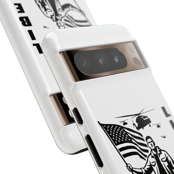 “Liberate” Glossy White Tough Phone Case – Bold Patriotic Design for iPhone, Samsung & Google - Image 109