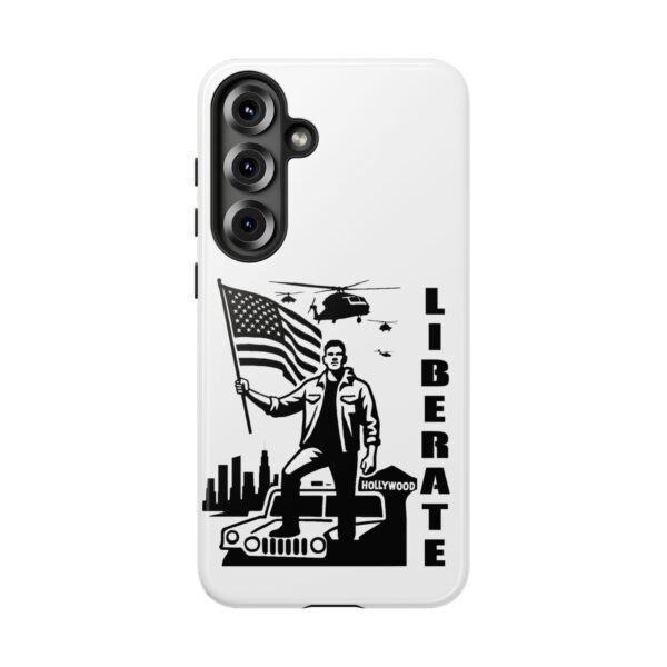 “Liberate” Glossy White Tough Phone Case – Bold Patriotic Design for iPhone, Samsung & Google - Image 181