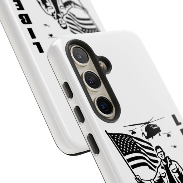 “Liberate” Glossy White Tough Phone Case – Bold Patriotic Design for iPhone, Samsung & Google - Image 97