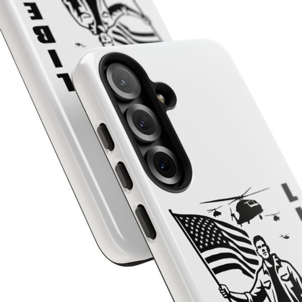 “Liberate” Glossy White Tough Phone Case – Bold Patriotic Design for iPhone, Samsung & Google - Image 182