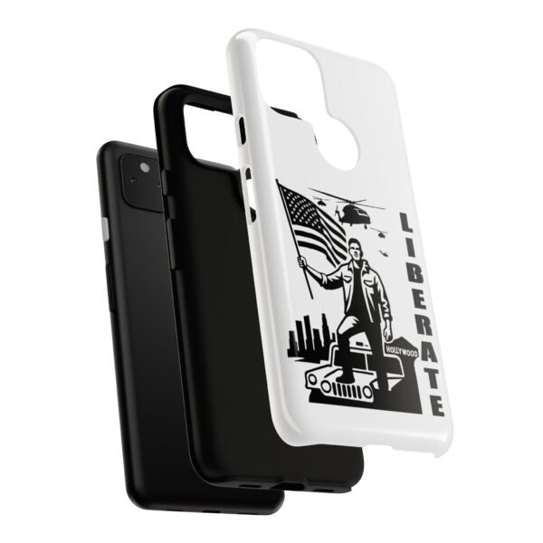 “Liberate” Glossy White Tough Phone Case – Bold Patriotic Design for iPhone, Samsung & Google - Image 170