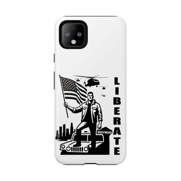“Liberate” Glossy White Tough Phone Case – Bold Patriotic Design for iPhone, Samsung & Google - Image 28