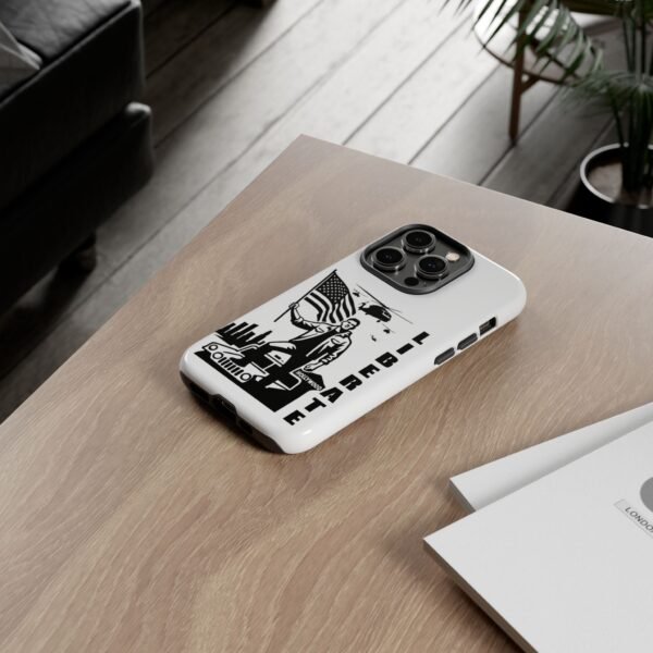 “Liberate” Glossy White Tough Phone Case – Bold Patriotic Design for iPhone, Samsung & Google - Image 55