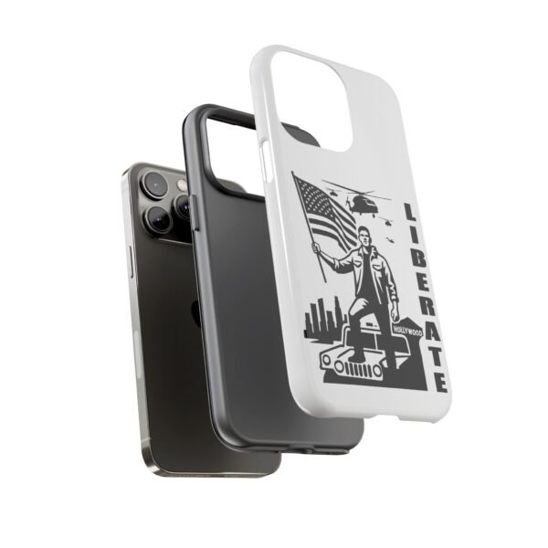 “Liberate” Glossy White Tough Phone Case – Bold Patriotic Design for iPhone, Samsung & Google - Image 62