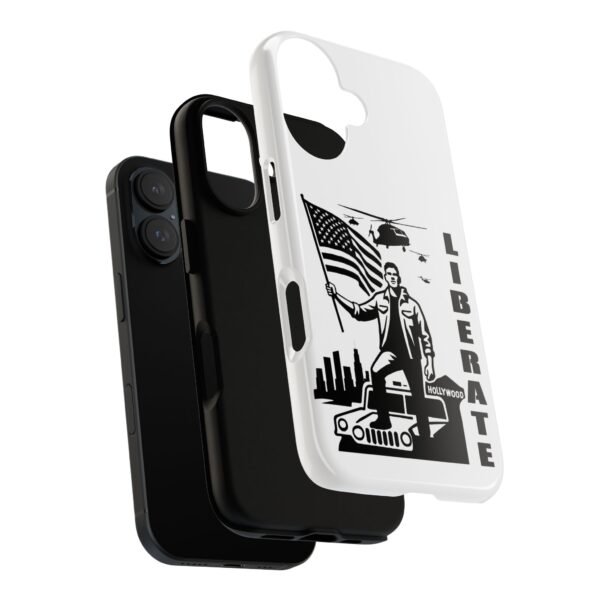 “Liberate” Glossy White Tough Phone Case – Bold Patriotic Design for iPhone, Samsung & Google - Image 118